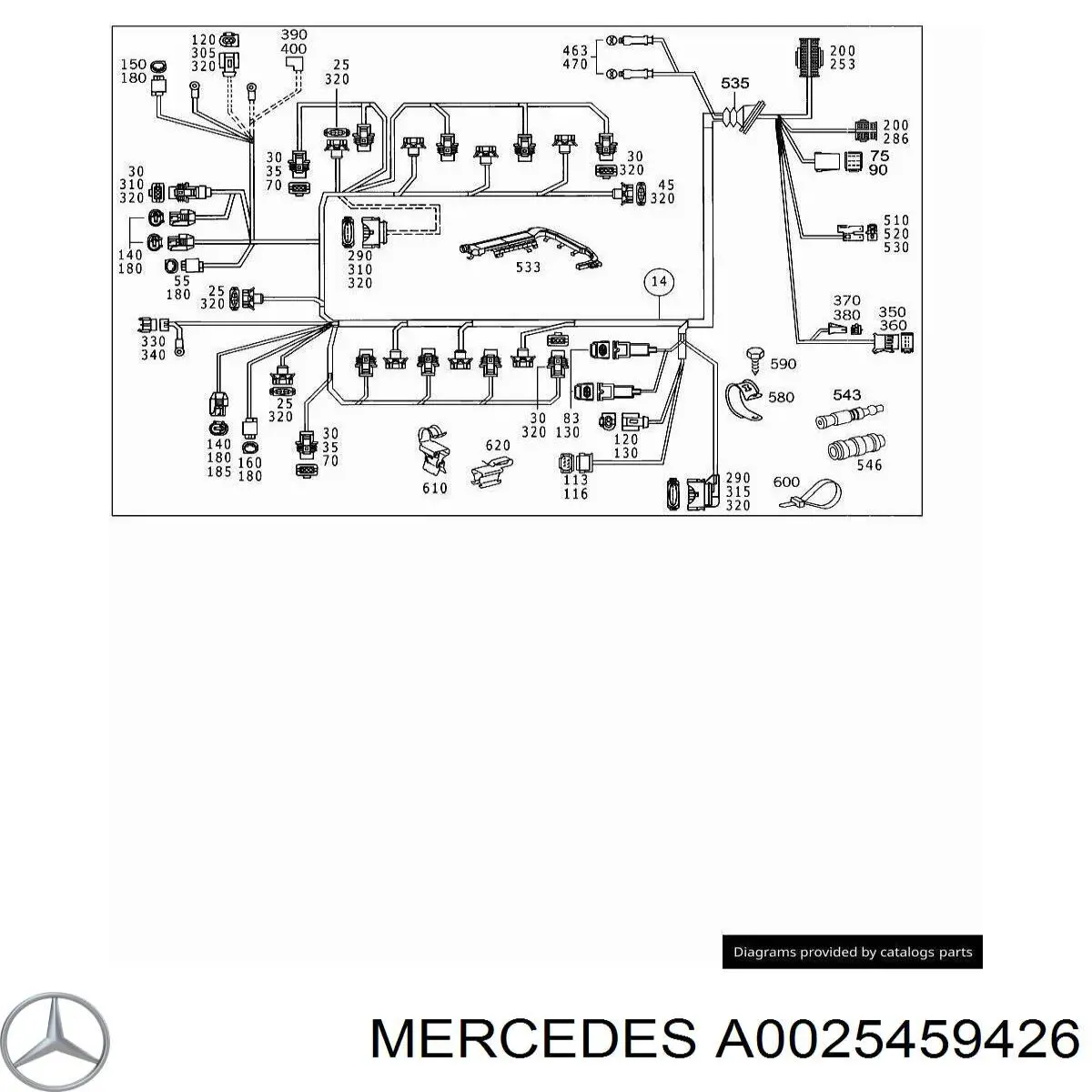  Mercedes A0025459426 precio, desde 6,99 EUR