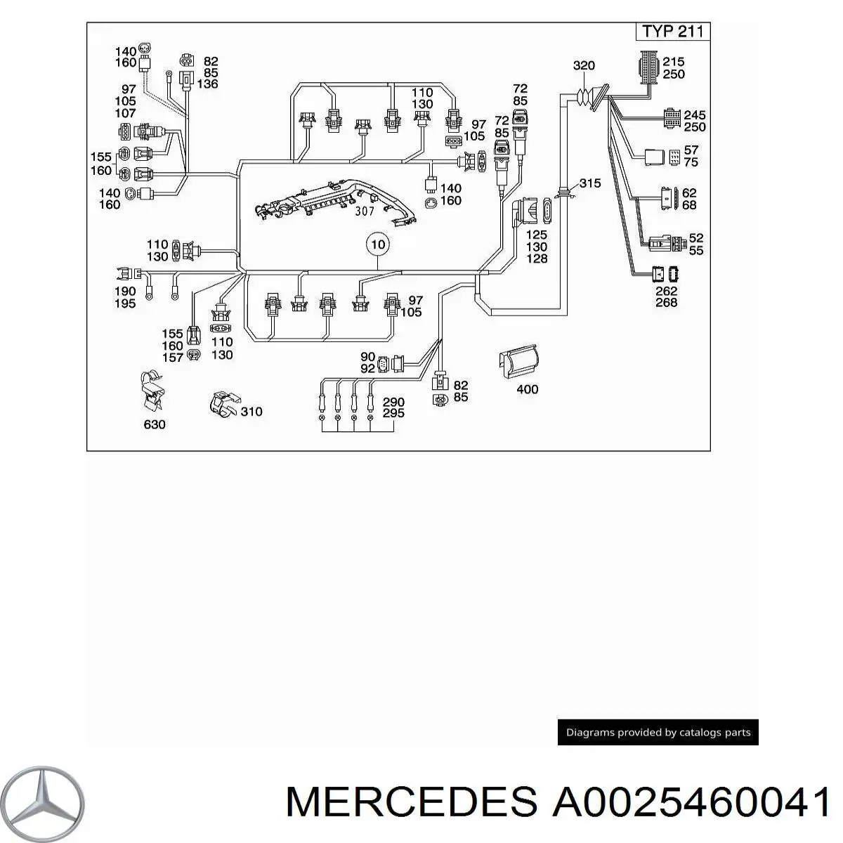  Mercedes A0025460041 precio, desde 5,26 EUR
