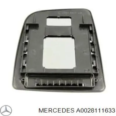 A0028111633 Mercedes cristal de espejo retrovisor exterior derecho
