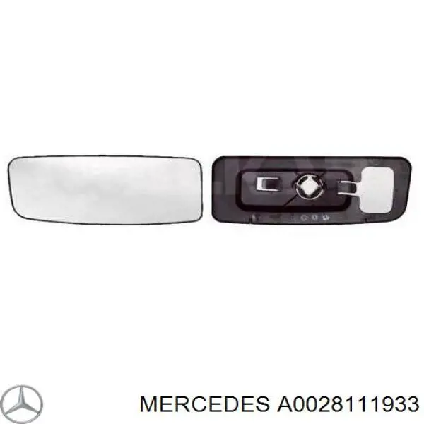 A0028111933 Mercedes cristal de espejo retrovisor exterior izquierdo