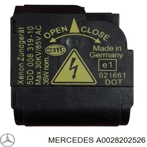 Bobina de reactancia, lámpara de descarga de gas Mercedes A0028202526