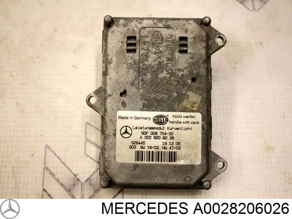 0038205826 Mercedes modulo de control de faros (ecu)