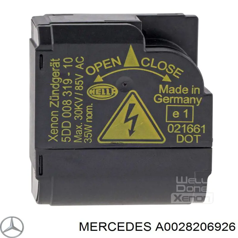 A0028206926 Mercedes bobina de reactancia, lámpara de descarga de gas