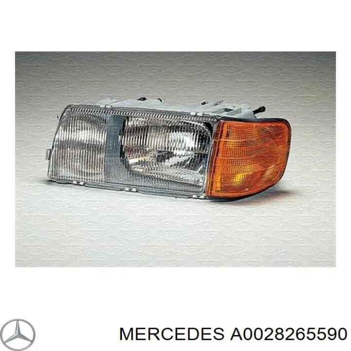 A0028265590 Mercedes cristal de faro derecho