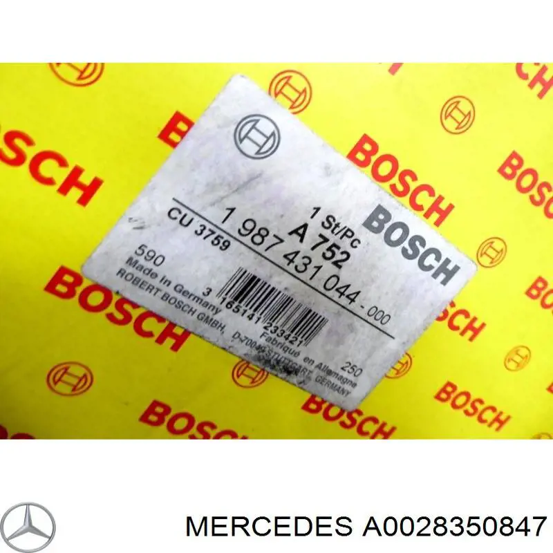 Filtro de habitáculo A0028350847 Mercedes