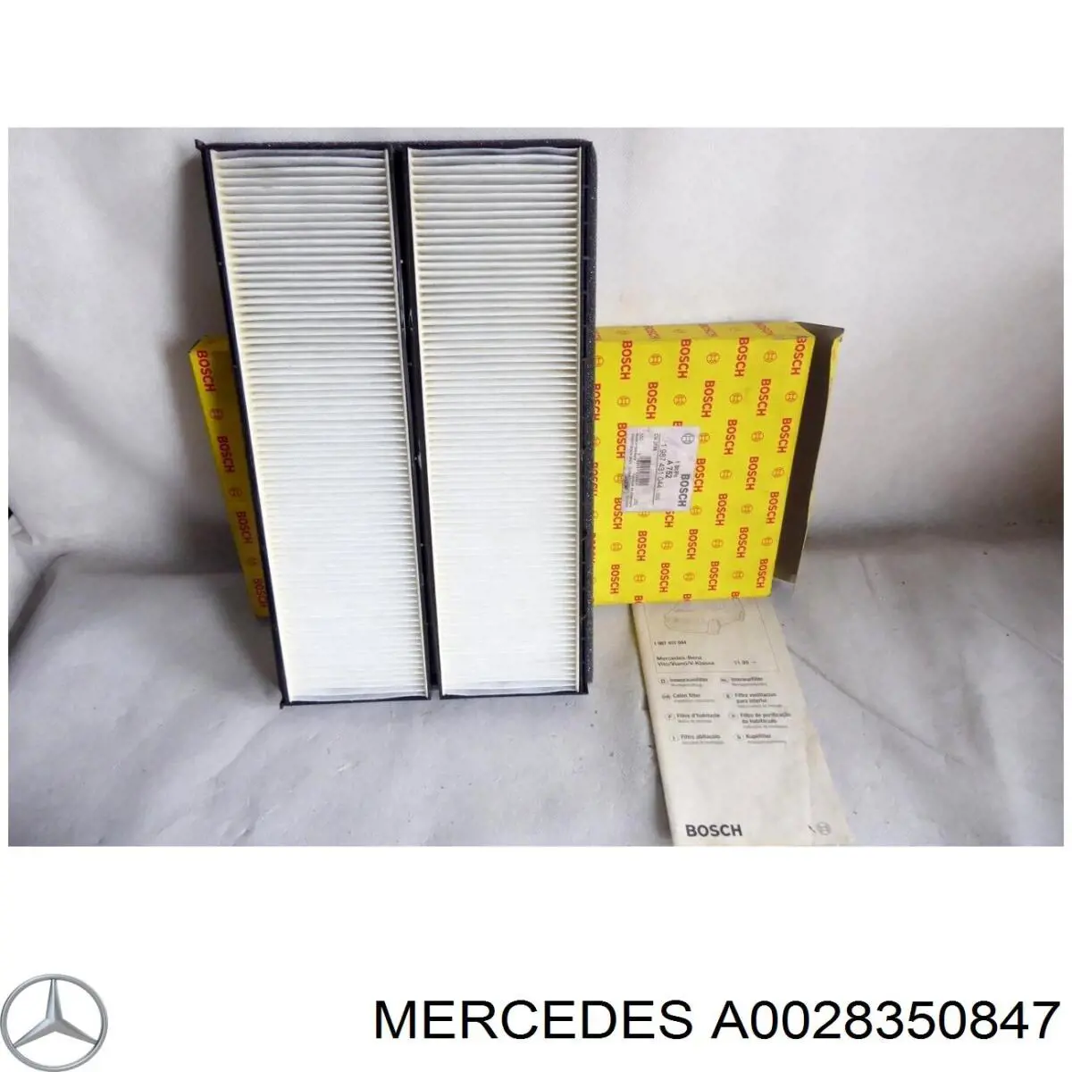 Filtro de cabina Mercedes A0028350847 precio, desde 13,52 EUR