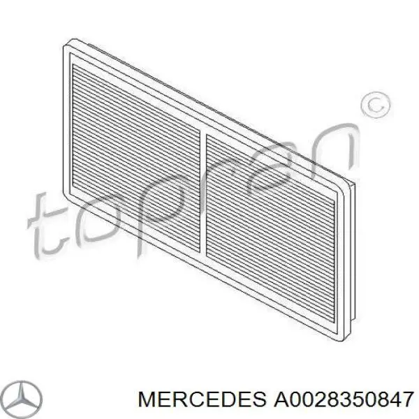 Comprar A0028350847 Mercedes Filtro de aire del habitáculo