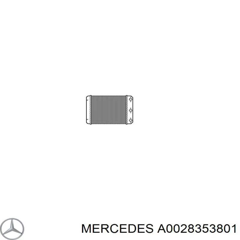 A0028353801 Mercedes radiador de calefacción