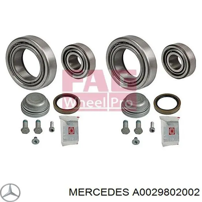 A0029802002 Mercedes cojinete externo del cubo de la rueda delantera