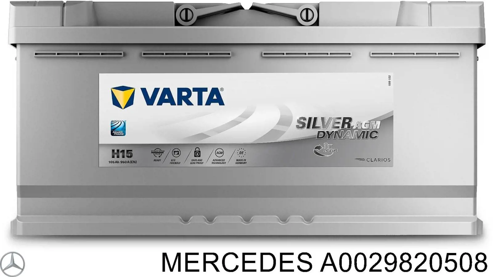 Batería de Arranque Mercedes (A0029820508)