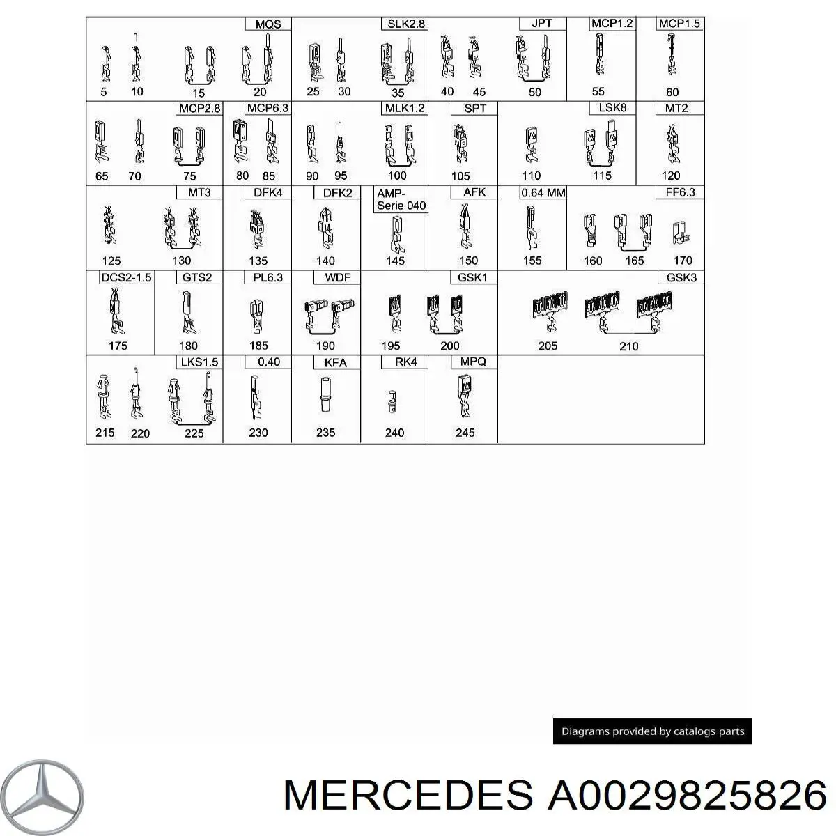  Mercedes A0029825826 precio, desde 4,53 EUR