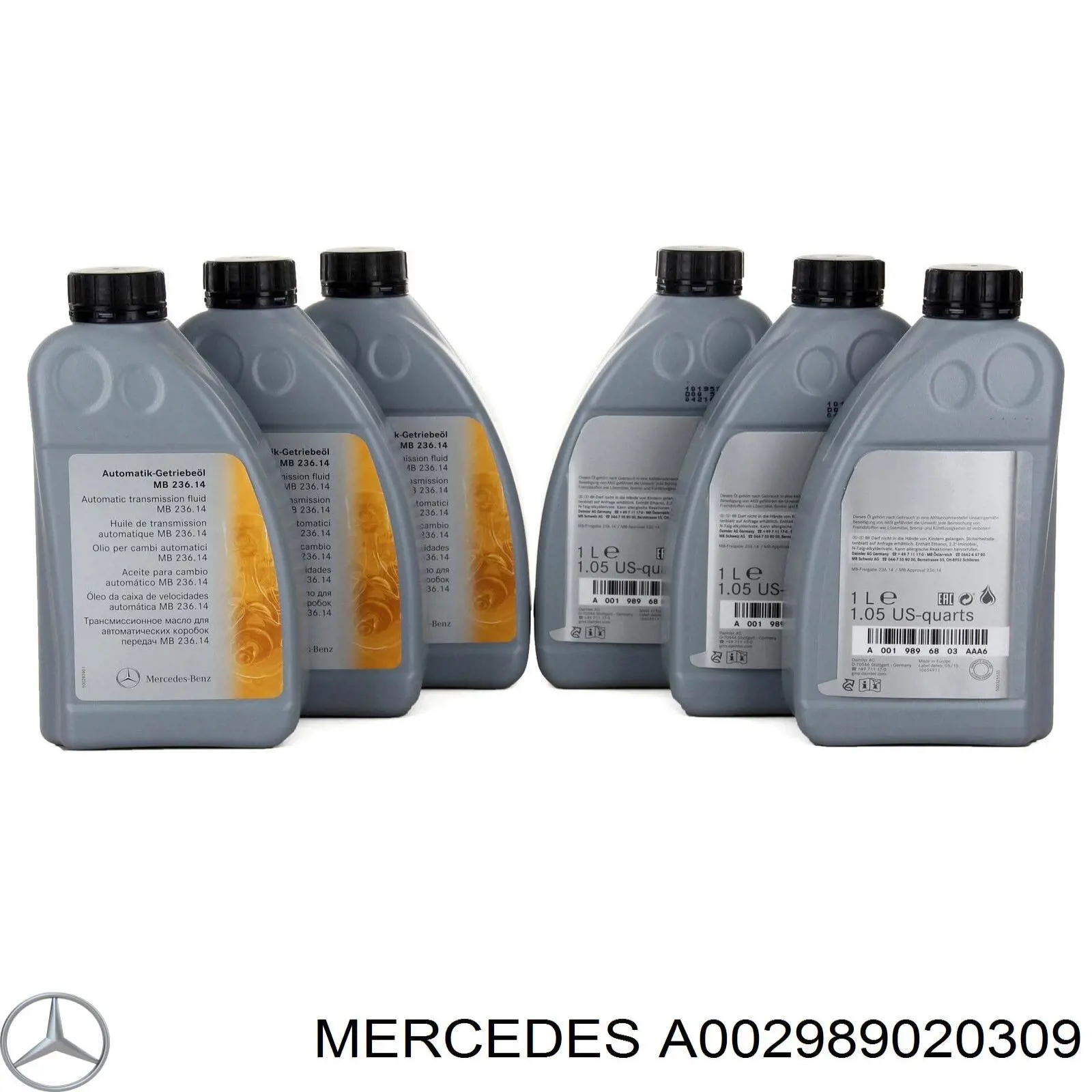 Aceite para transmisión automática  Mercedes A002989020309 precio, desde 109,56 EUR