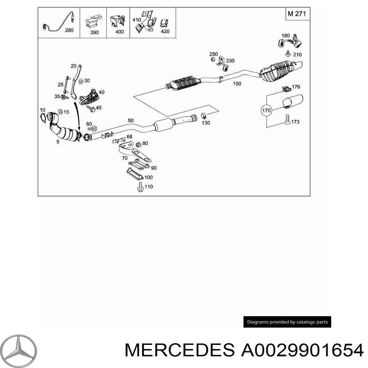  Mercedes A0029901654 precio, desde 2,57 EUR
