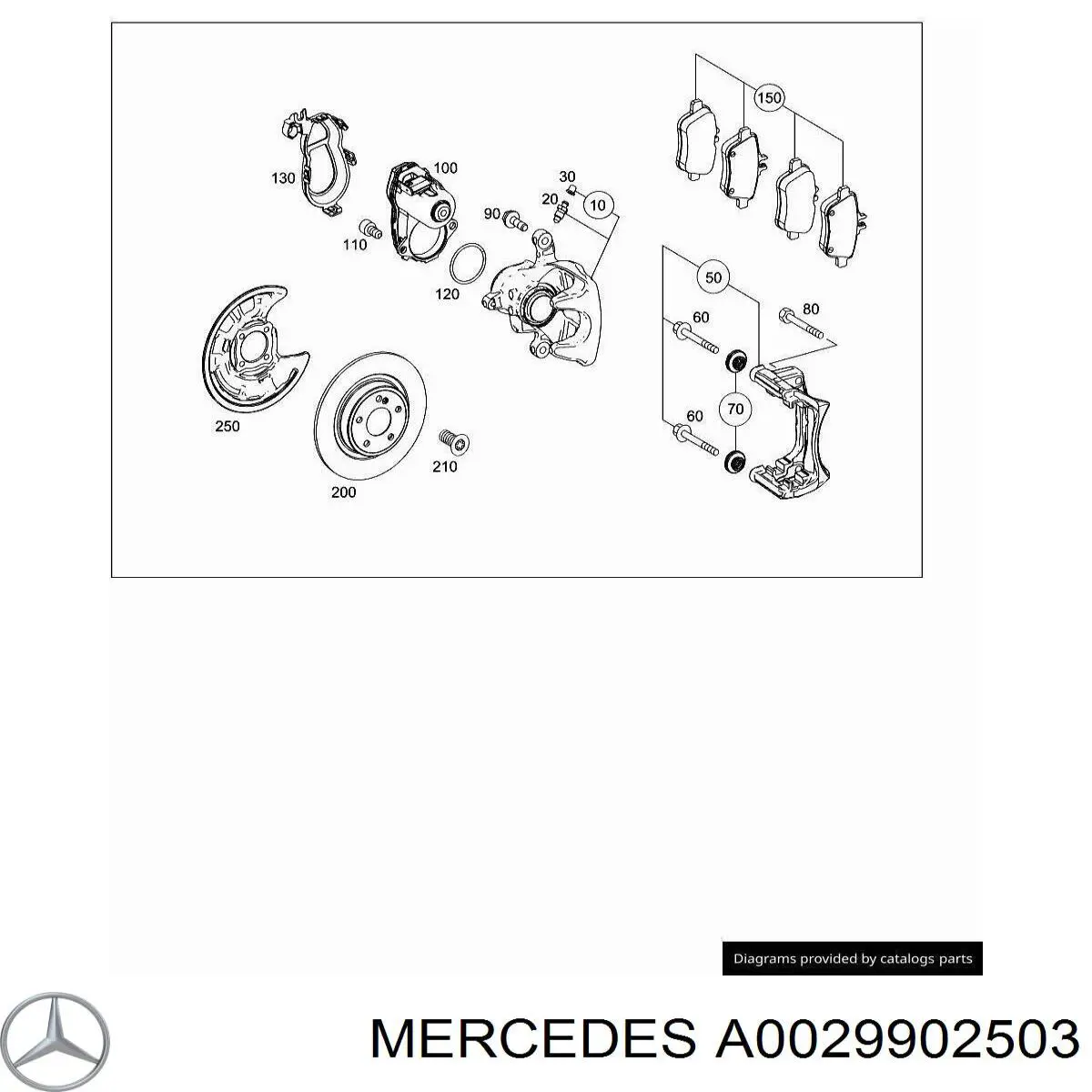  Mercedes A0029902503 precio, desde 12,74 EUR