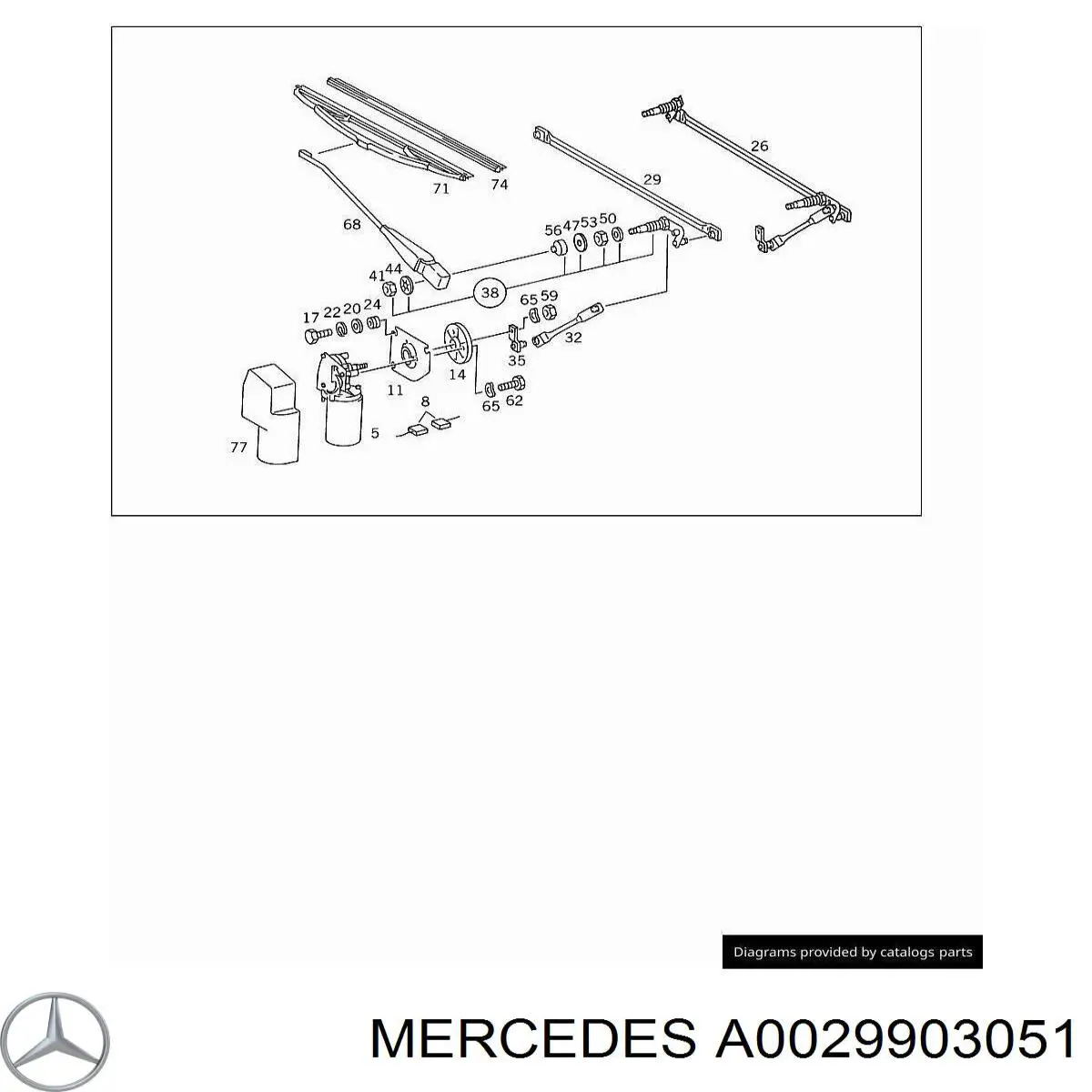  Mercedes A0029903051 precio, desde 3,90 EUR