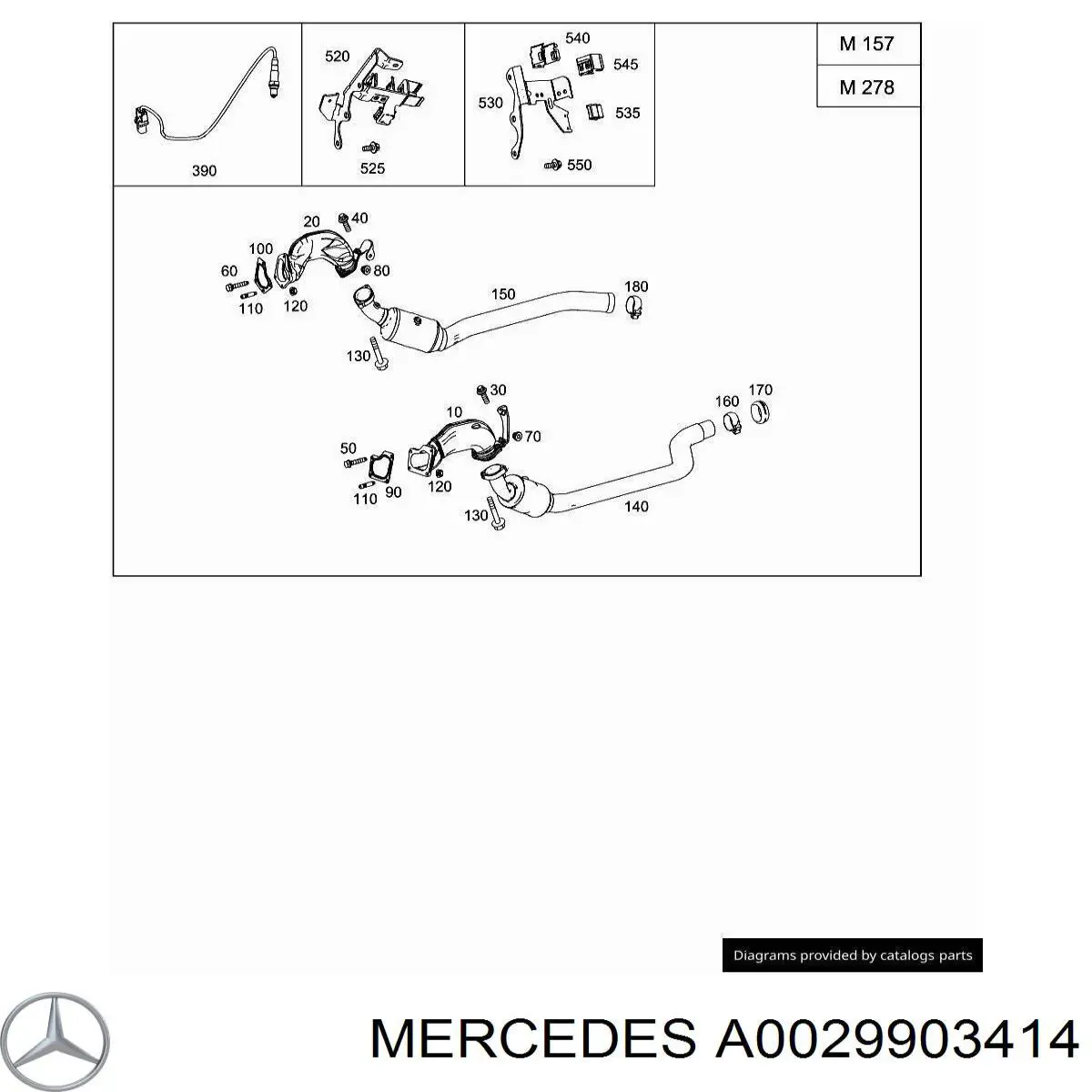 Mercedes A0029903414 precio, desde 12,07 EUR