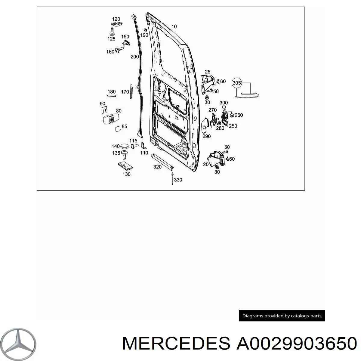  Mercedes A0029903650 precio, desde 2,57 EUR