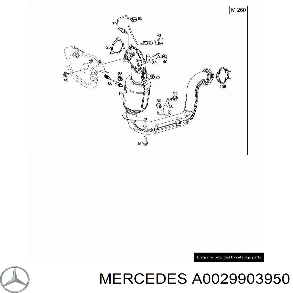  Mercedes A0029903950 precio, desde 10,13 EUR