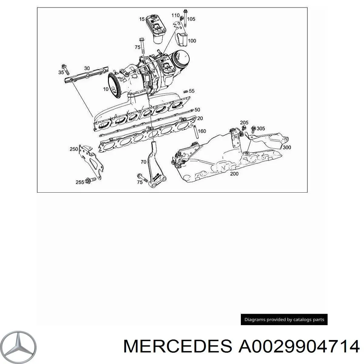 Espárrago del colector de escape Mercedes A0029904714 precio, desde 12,07 EUR