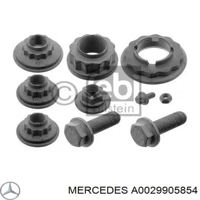 Comprar A0029905854 Mercedes Tuerca del cubo de la rueda delantera