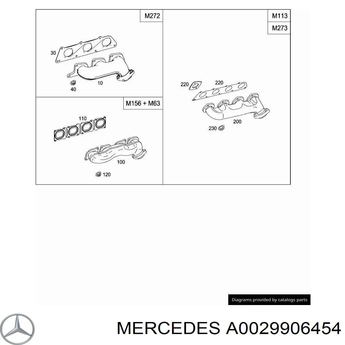 1385407 Volvo Tuerca del colector de escape