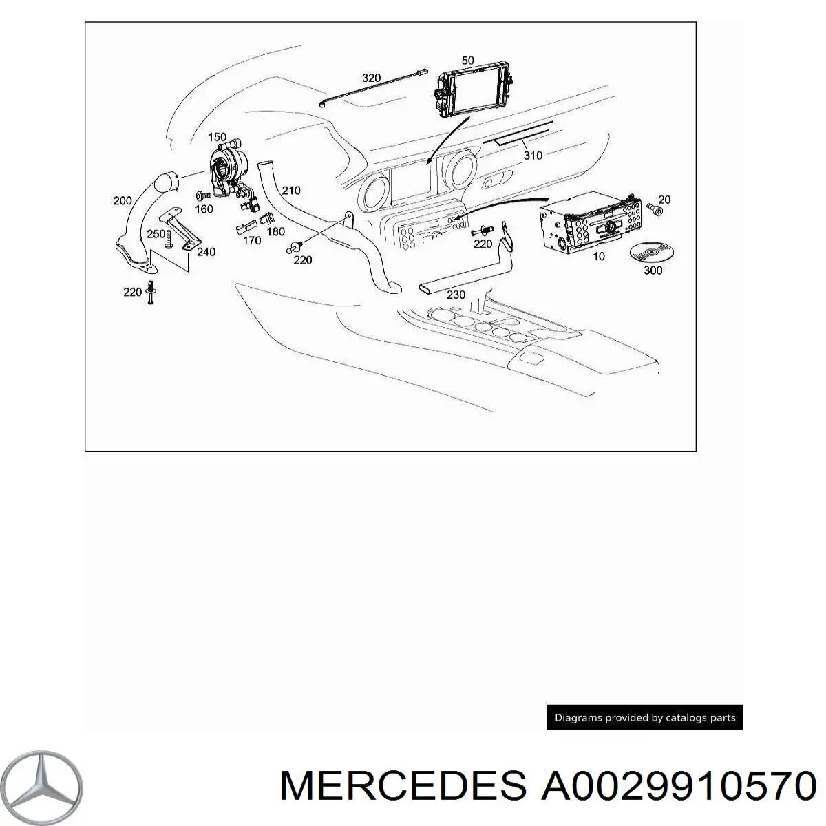  Mercedes A0029910570 precio, desde 2,57 EUR