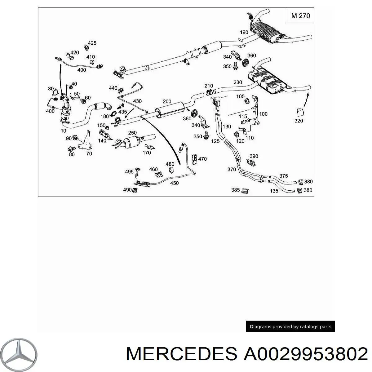  Mercedes A0029953802 precio, desde 83,09 EUR
