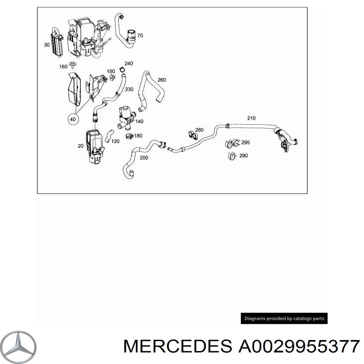 A1709950165 Mercedes Abrazadera de tubo de freno
