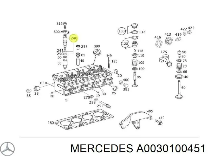 A0030100451 Mercedes 
