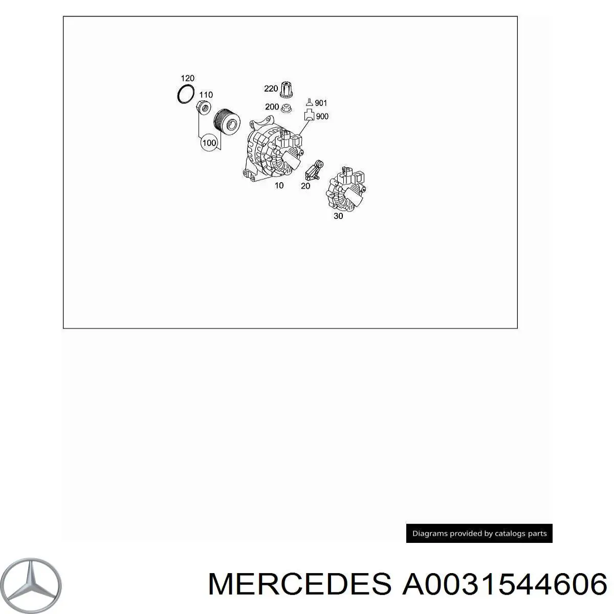 A0031544606 Mercedes regulador del alternador