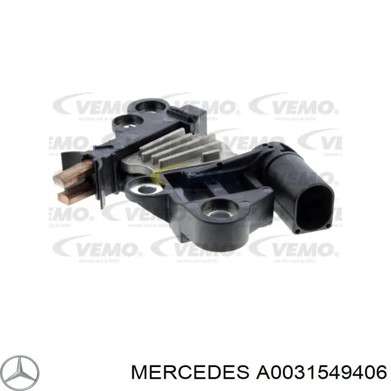 003 154 65 06 Mercedes regulador del alternador