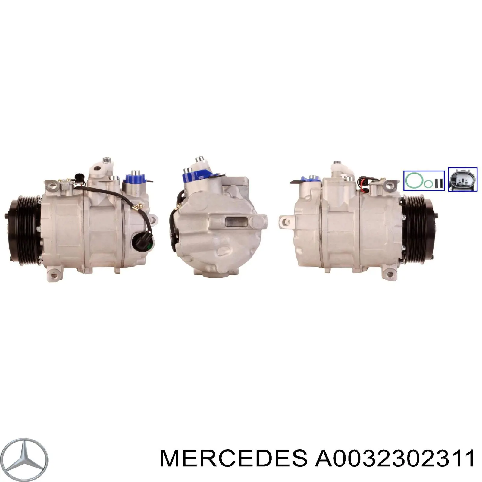 A0032302311 Mercedes compresor de aire acondicionado