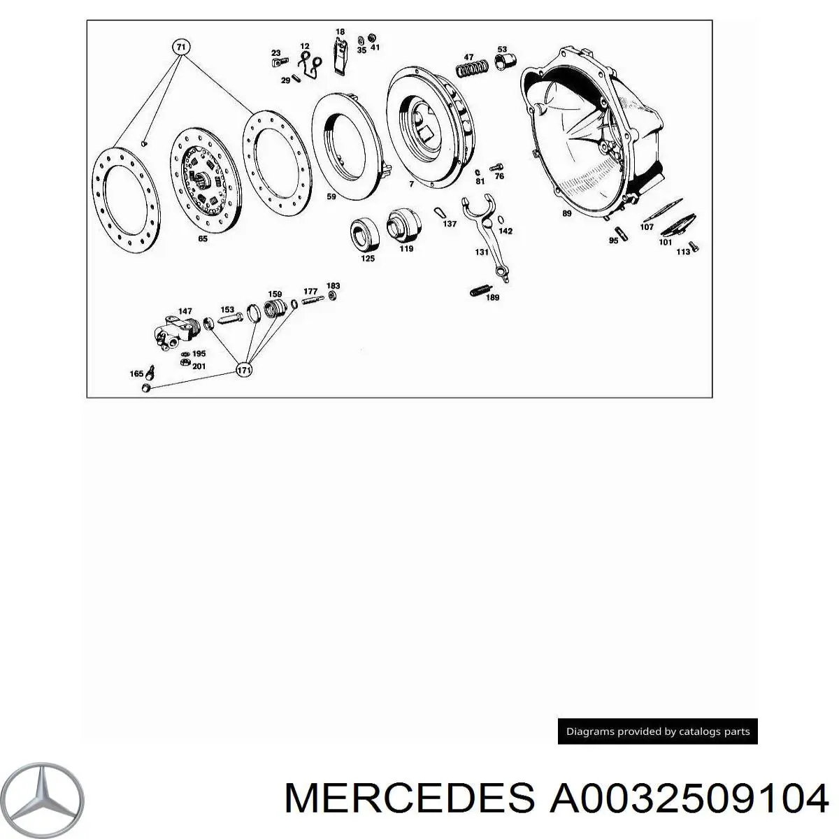 3250910488 Mercedes plato de presión del embrague