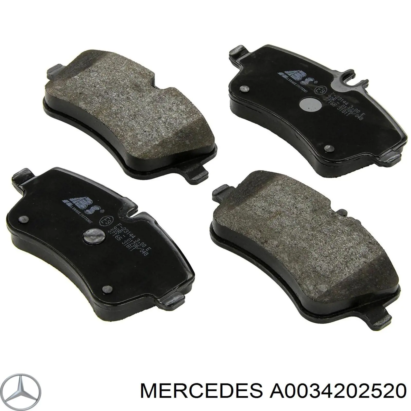 A0034202520 Mercedes Pastillas delanteras