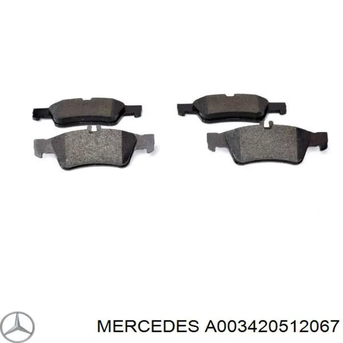 A003420512067 Mercedes pastillas de freno traseras