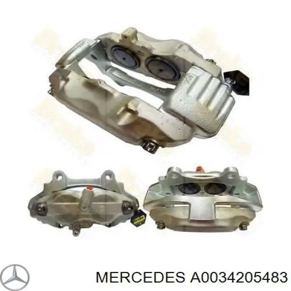 A0034205483 Mercedes pinza de freno delantera derecha