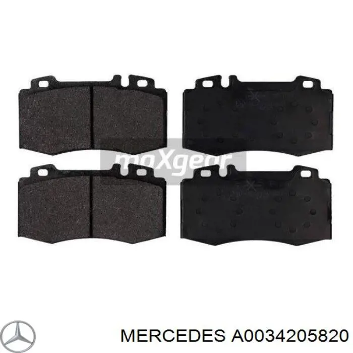 Pastillas de freno A0034205820 Mercedes