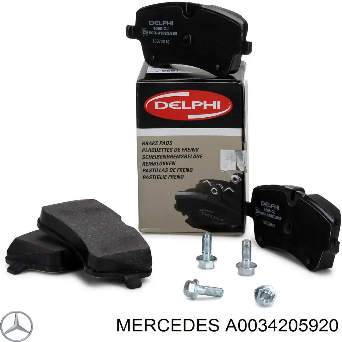 Pastillas de freno A0034205920 Mercedes
