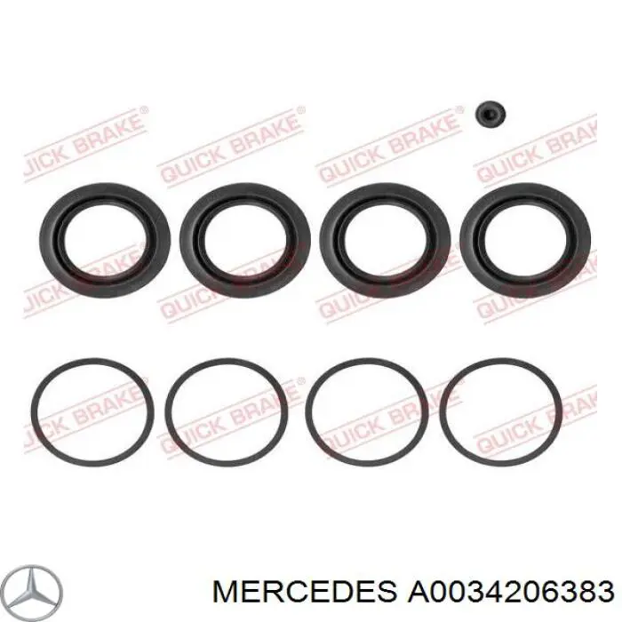 A0034206383 Mercedes pinza de freno delantera izquierda