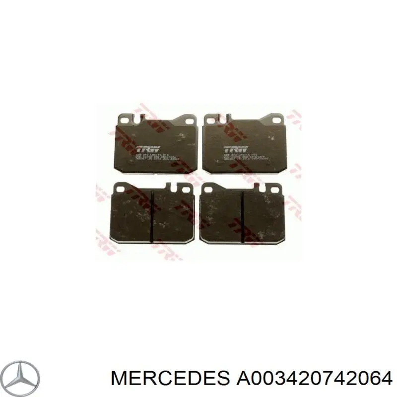 A003420742064 Mercedes pastillas de freno delanteras