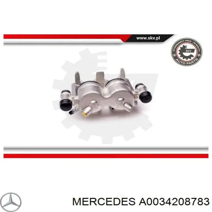Pinza de freno delantera izquierda A0034208783 Mercedes