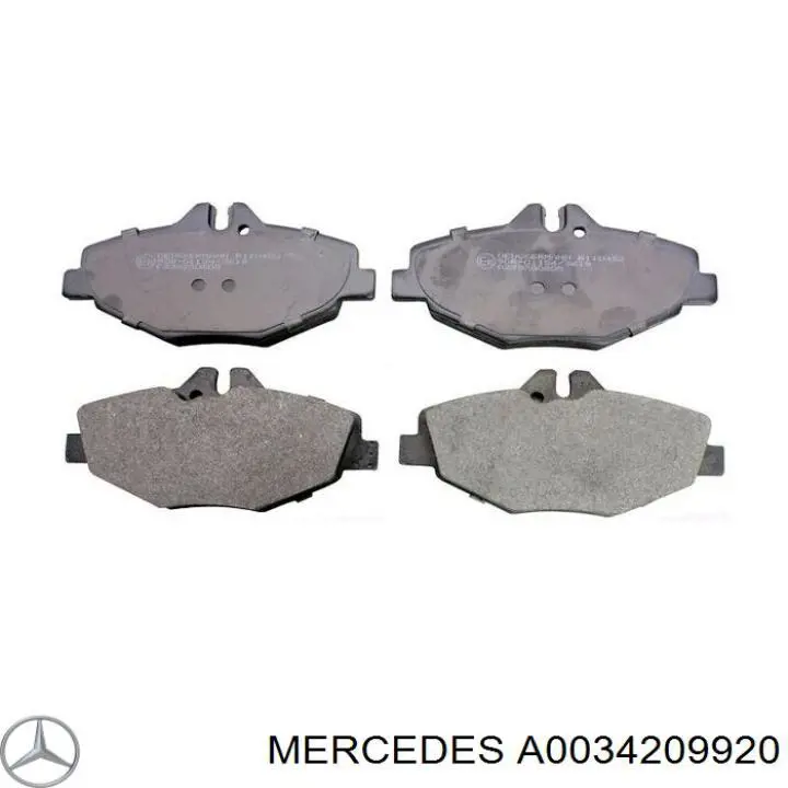 A0034209920 Mercedes pastillas de freno delanteras