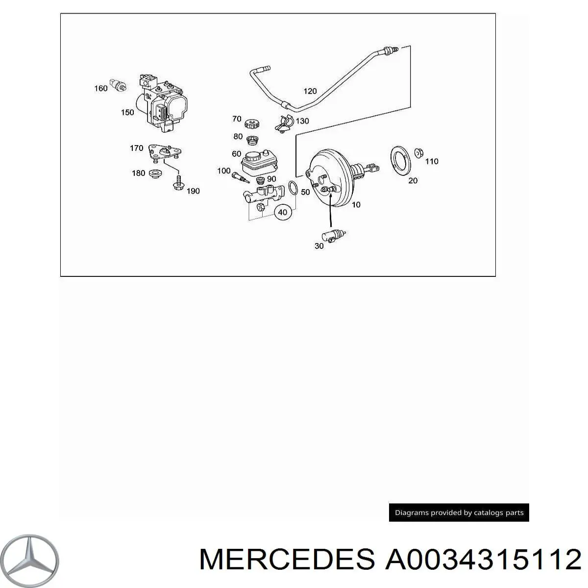 0034315112 Mercedes módulo hidráulico abs