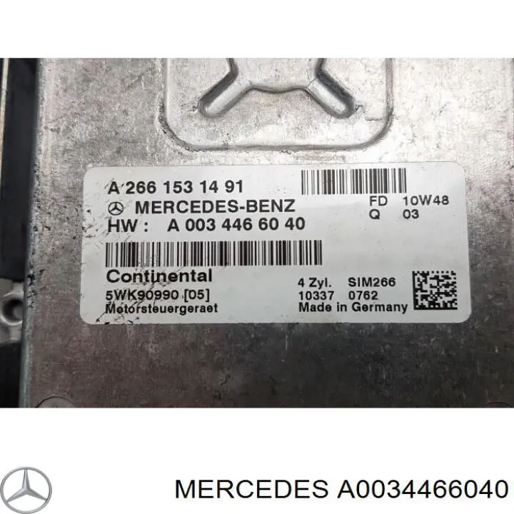 A0034466040 Mercedes Centralina Del Motor