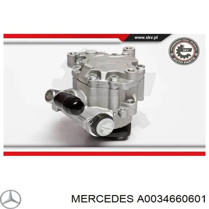 Bomba de dirección hidráulica Mercedes A0034660601