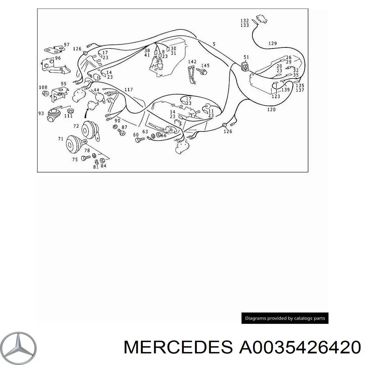 Claxon Mercedes A0035426420 precio, desde 58,11 EUR