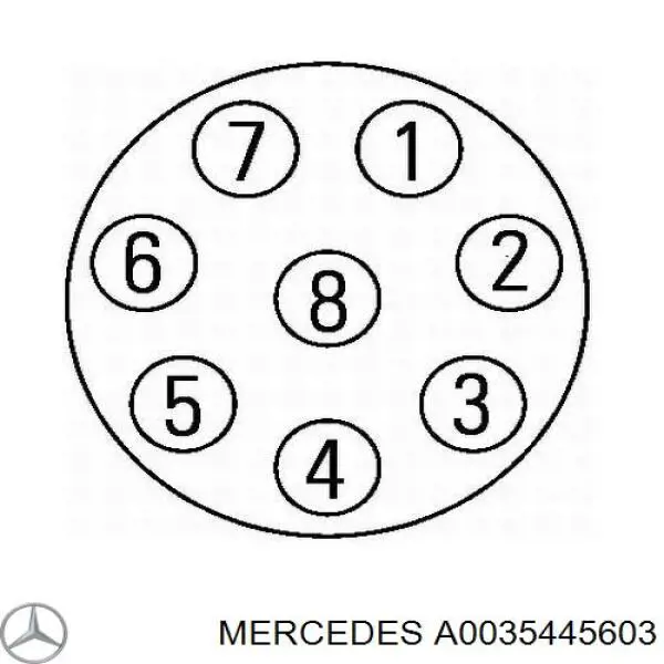 A0035445603 Mercedes piloto posterior izquierdo