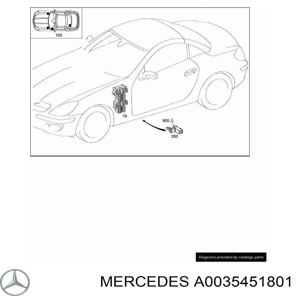 Caja de fusibles trasera interior Mercedes A0035451801 precio, desde 13,73 EUR