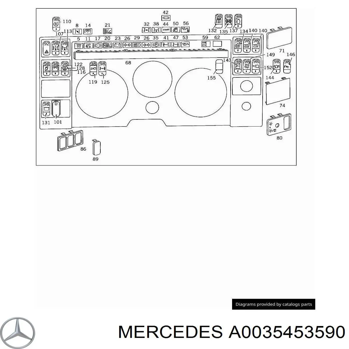  Mercedes A0035453590 precio, desde 0,88 EUR