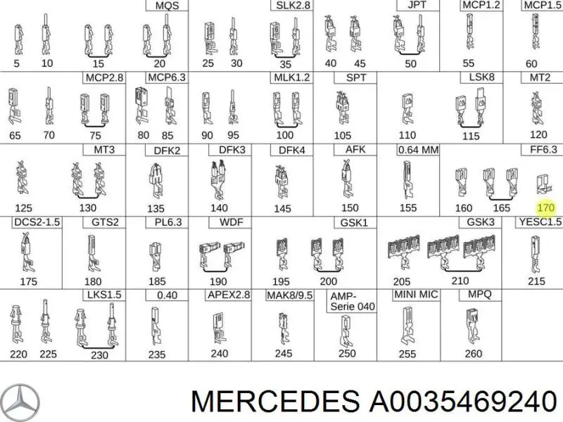  Mercedes A0035469240 precio, desde 4,28 EUR